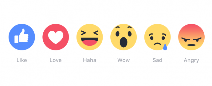 Facebook: l’algorithme augmente le poids des réactions par rapport au J’aime