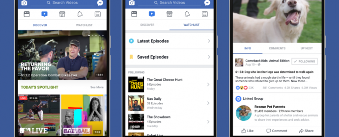 L’algorithme de Facebook privilégie les vidéos de type émissions ou séries