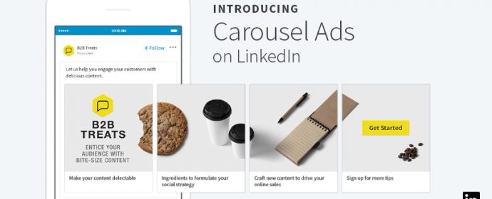 LinkedIn introduit les annonces publicitaires carrousels