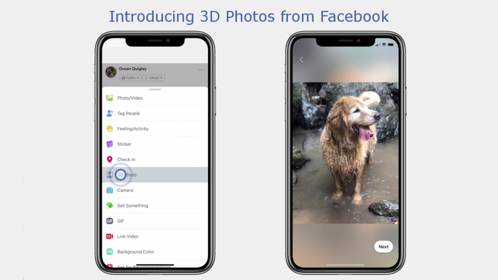 Facebook lance les photos 3D pour son fil d’actualité