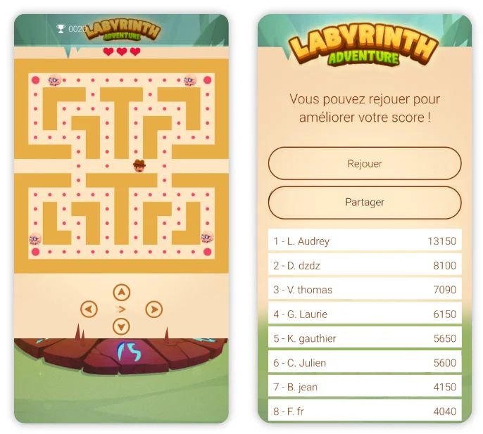 labyrinthe jeu mobile classement